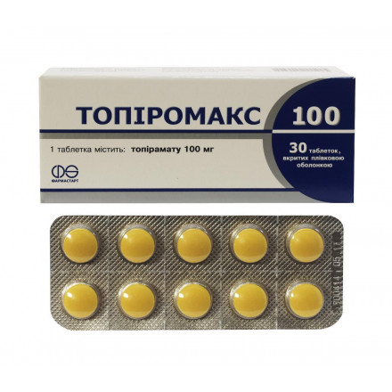 Топиромакс таблетки по 100 мг, 30 шт.
