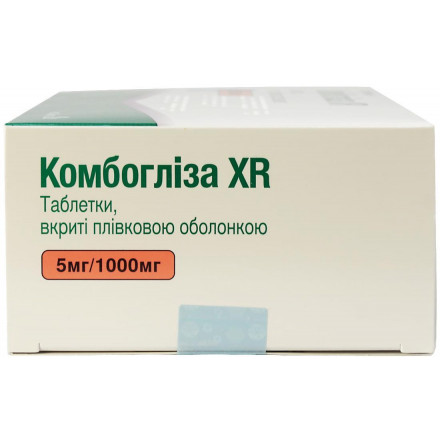 Комбогліза XR 5 мг/1000 мг №28 таблетки