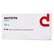 Мінтегра таблетки дисперговані по 15 мг, 30 шт.