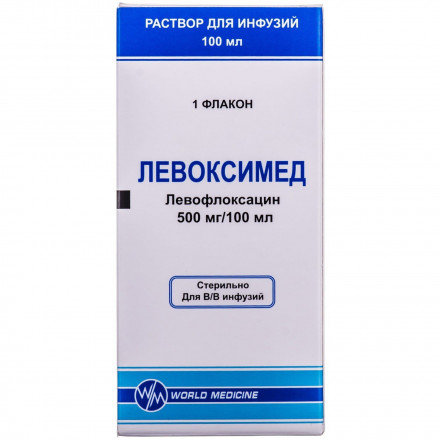 Левоксимед раствор для инфузий, 500 мг/100 мл, 100 мл