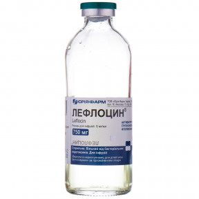 Лефлоцин розчин для інфузій 5 мг/мл, 150 мл