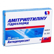 Амітриптиліну гідрохлорид таблетки по 25 мг, 25 шт.