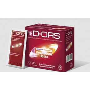 Ди-Орс (D-ORS) порошок для приготовления суспензии в пакетиках от диареи по 3 г, 20 шт.