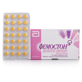 Фемостон Конті Міні таблетки, 0,5 мг/2,5 мг, 28 шт.